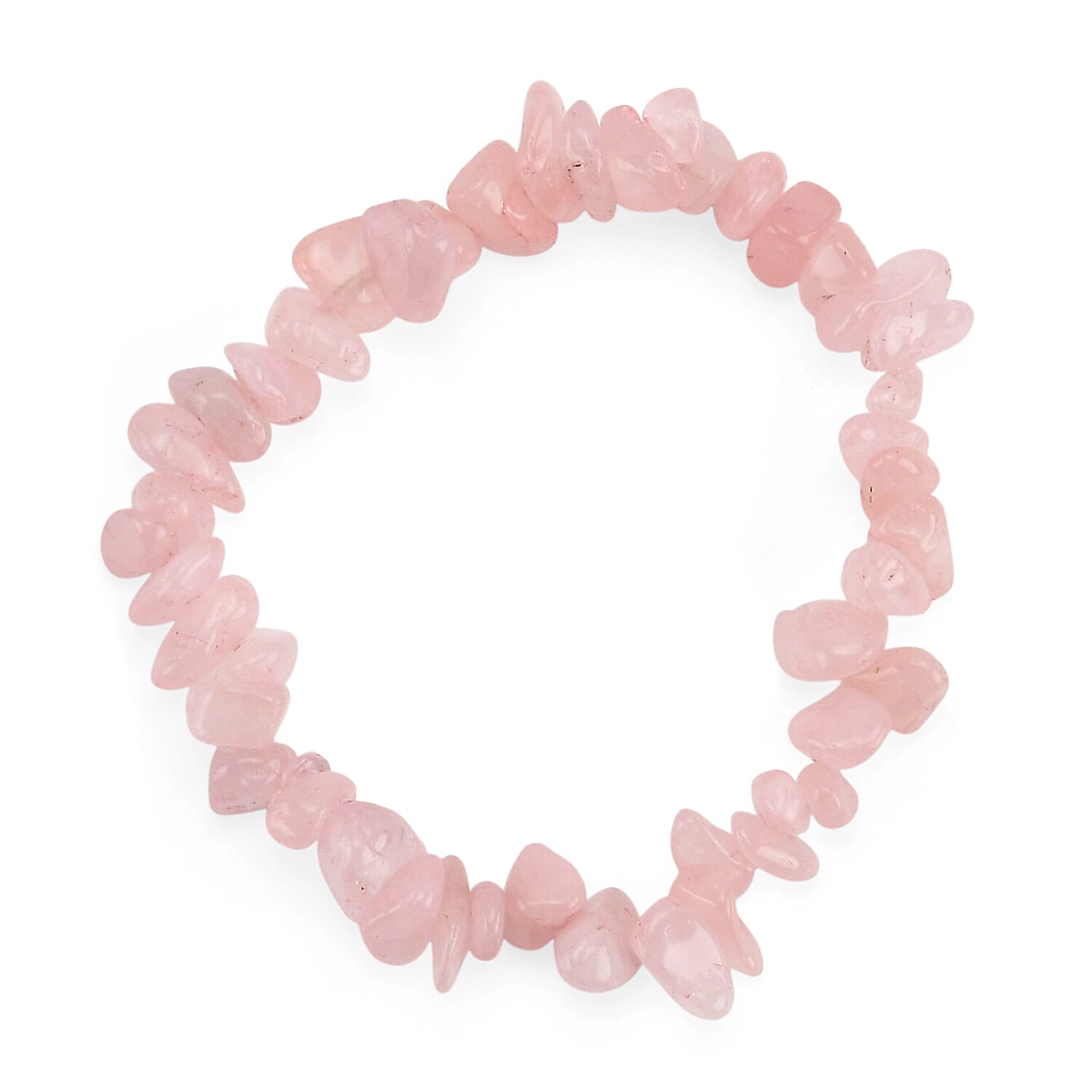 2-Piece Rose Quartz Crystal Turtle with Matching Bracelet - Pink