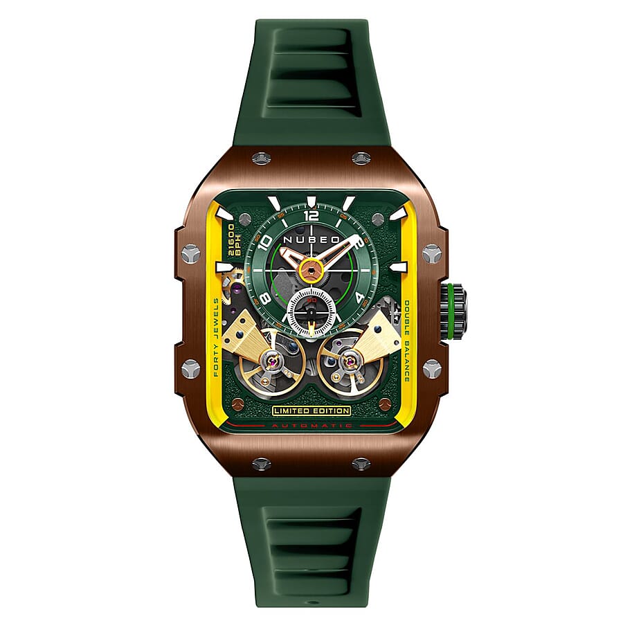 NUBEO Automatic Mens Watch in Stainless Steel