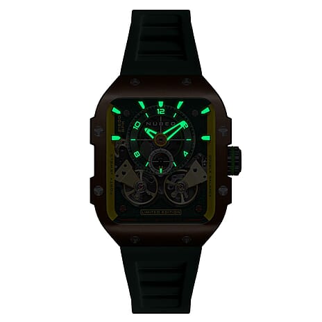 NUBEO Automatic Mens Watch in Stainless Steel - White