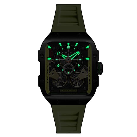 NUBEO Automatic Mens Watch in Stainless Steel - White