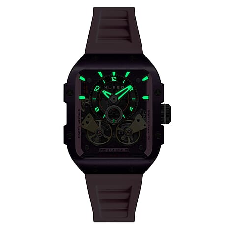 NUBEO Automatic Mens Watch in Stainless Steel - White