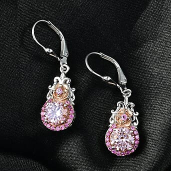 https://tjcuk.sirv.com/Products/82/5/8251078/D-Joy-Pink-Moissanite-Pink-Sapphire-Solitaire-Lever-Back-Earring-in-Rh_8251078_1.jpg?w=342&h=342