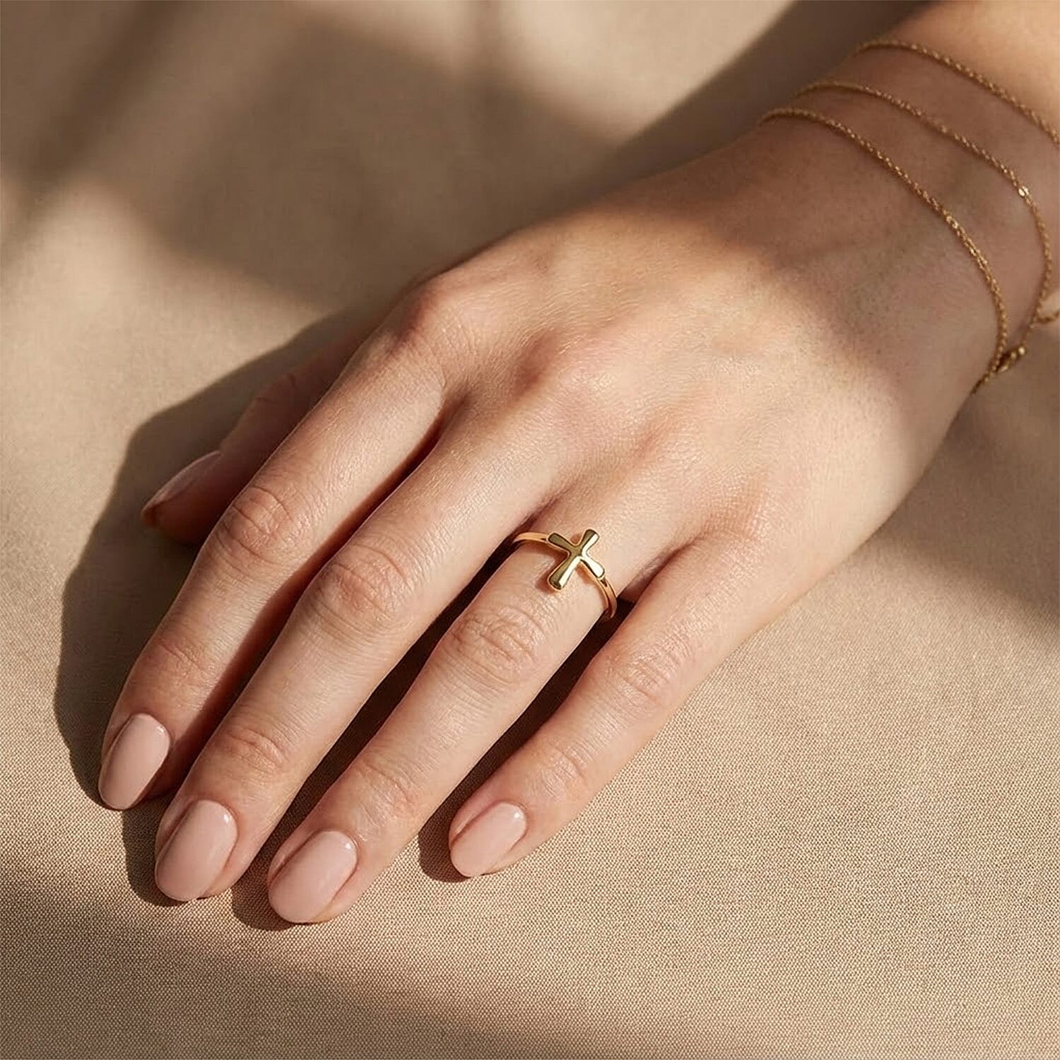 9K Yellow Gold Ring, Gold Wt. 1.26 Gms.