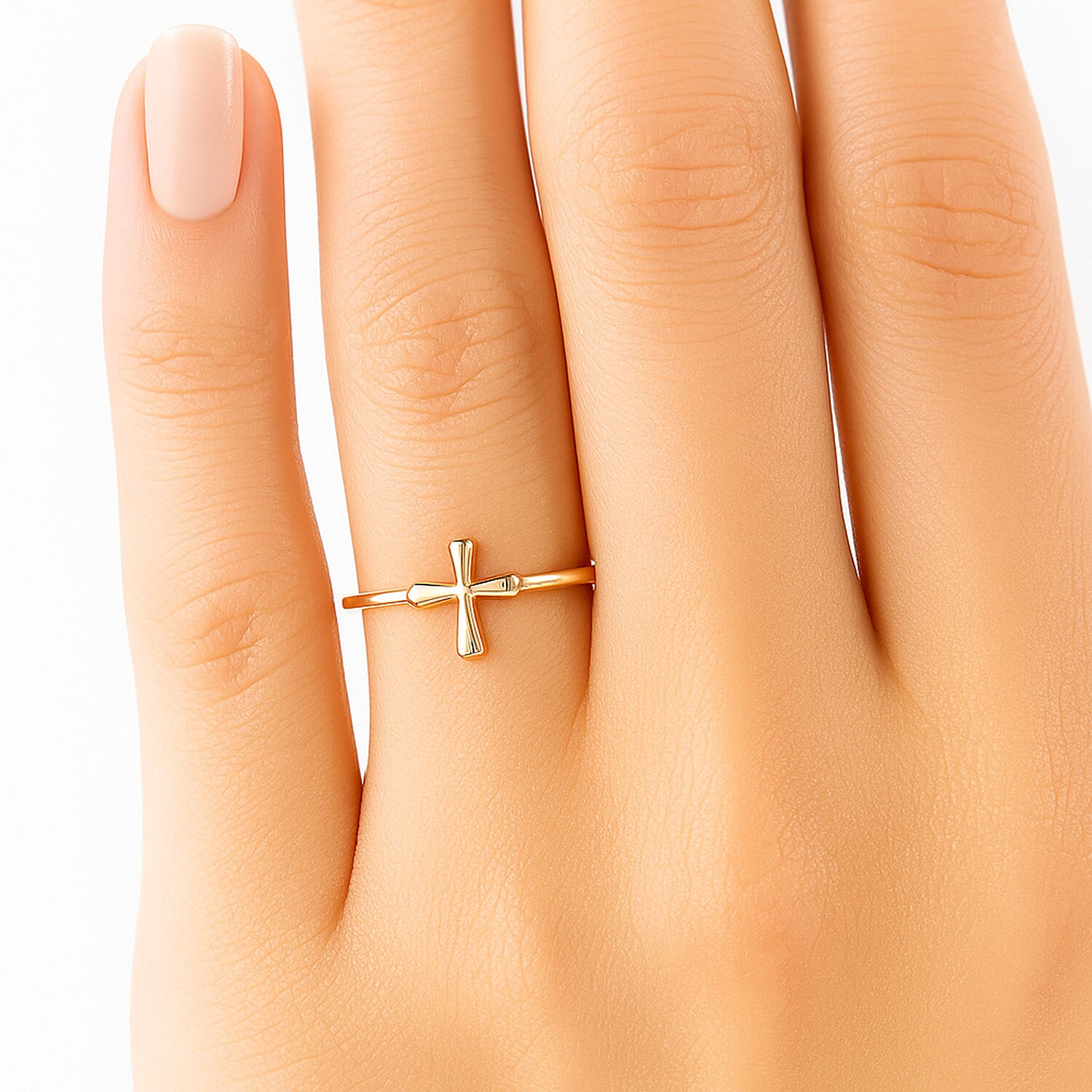 9K Yellow Gold Ring, Gold Wt. 1.26 Gms.