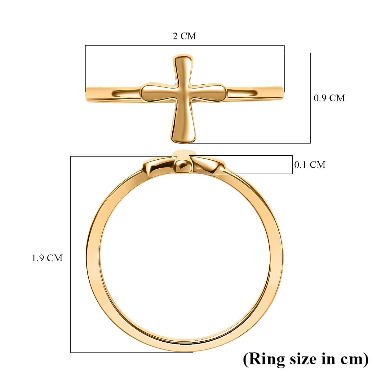 9K Yellow Gold Ring, Gold Wt. 1.26 Gms.