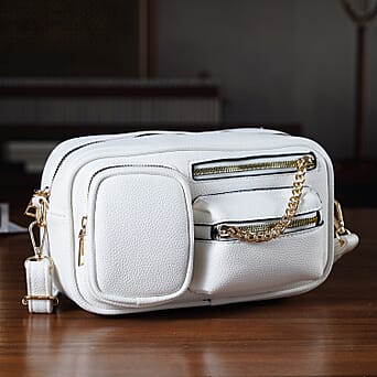 https://tjcuk.sirv.com/Products/82/5/8252145/Multi-Pocket-Crossbody-Bag-with-Gold-Chain-Detail-White_8252145_1.jpg?w=342&h=342