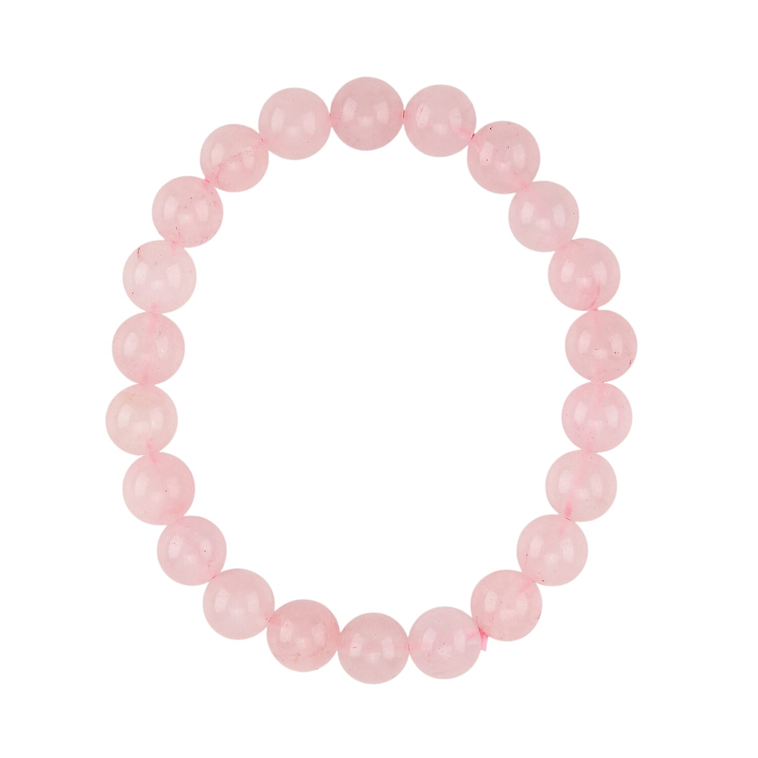 80 Genuine Gemstone Frame Collection with Bracelet (Size 7 Strachable) - Rose Quartz