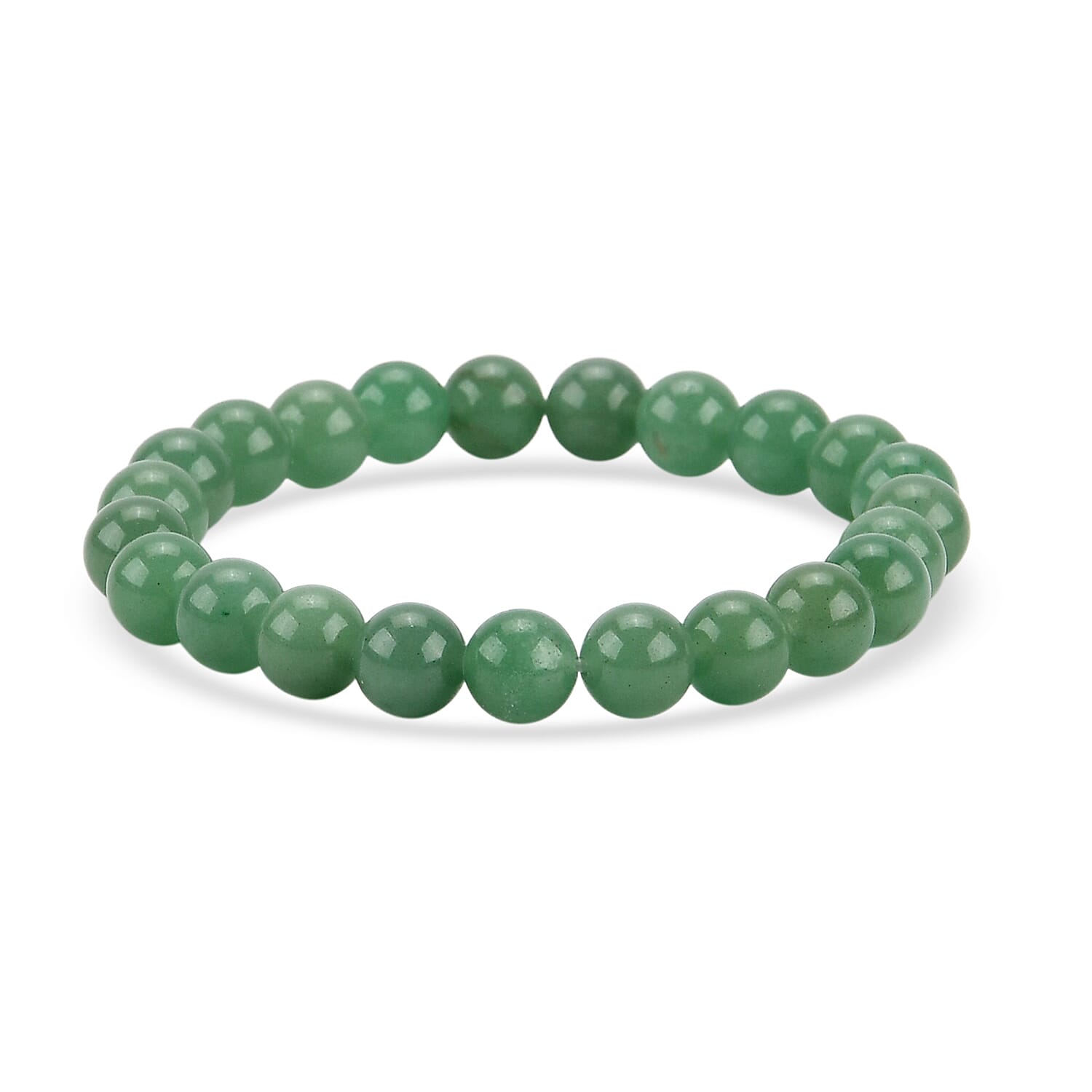 80 Genuine Gemstone Frame Collection with Bracelet (Size 7 Stretchable) - Green Aventurine