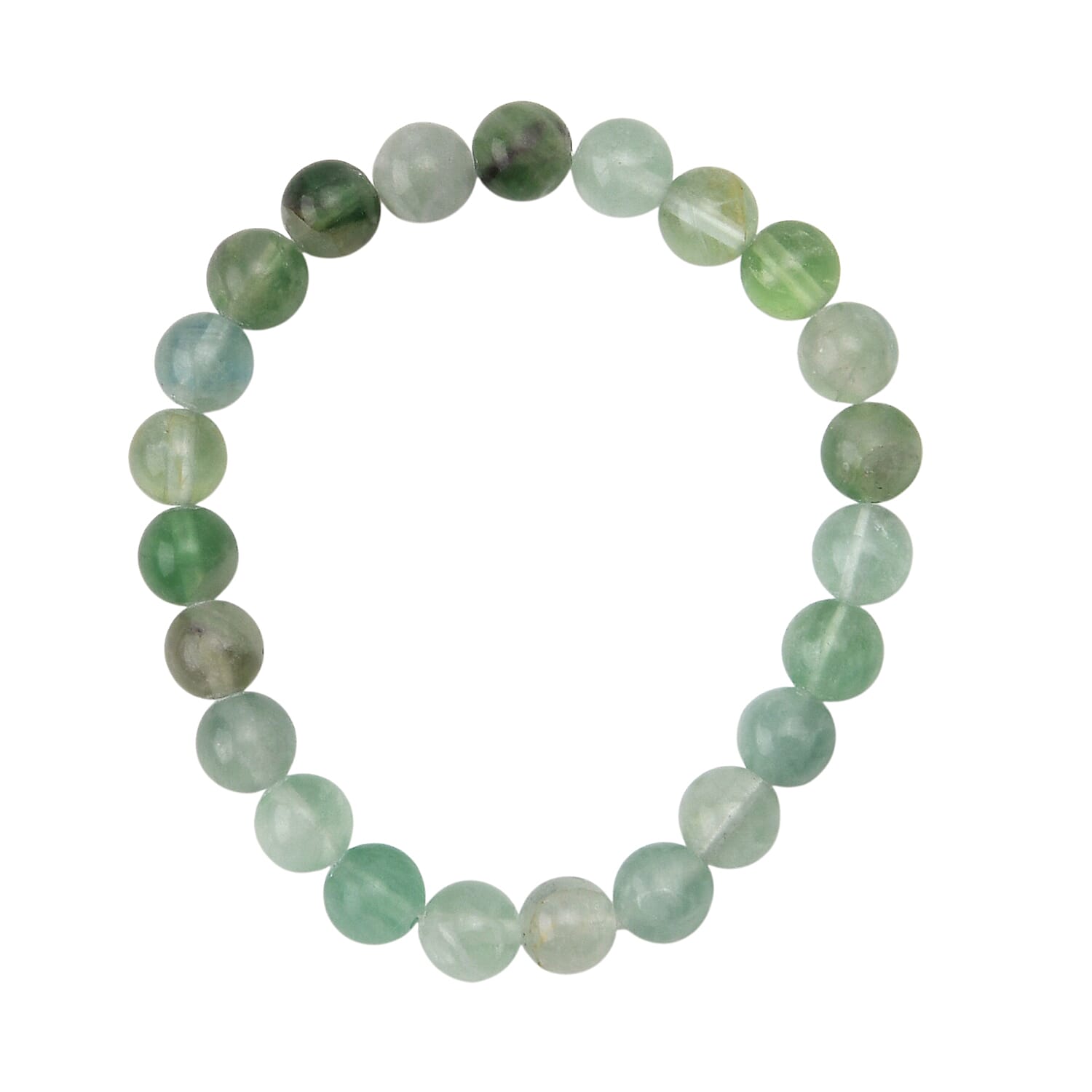 80 Genuine Gemstone Frame Collection with Bracelet (Size 7 Stretchable) - Fluorite