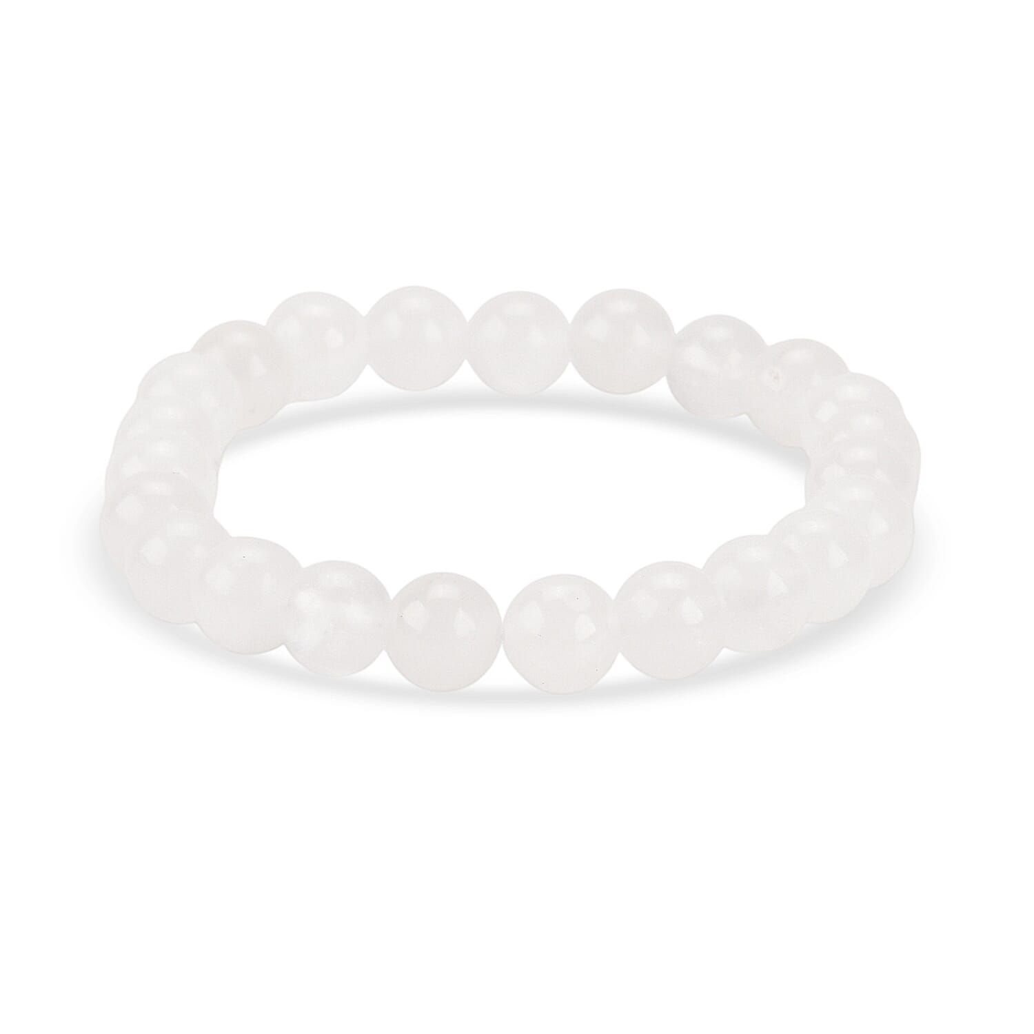 80 Genuine Gemstone Frame Collection with Stretchable Bracelet - Clear Quartz