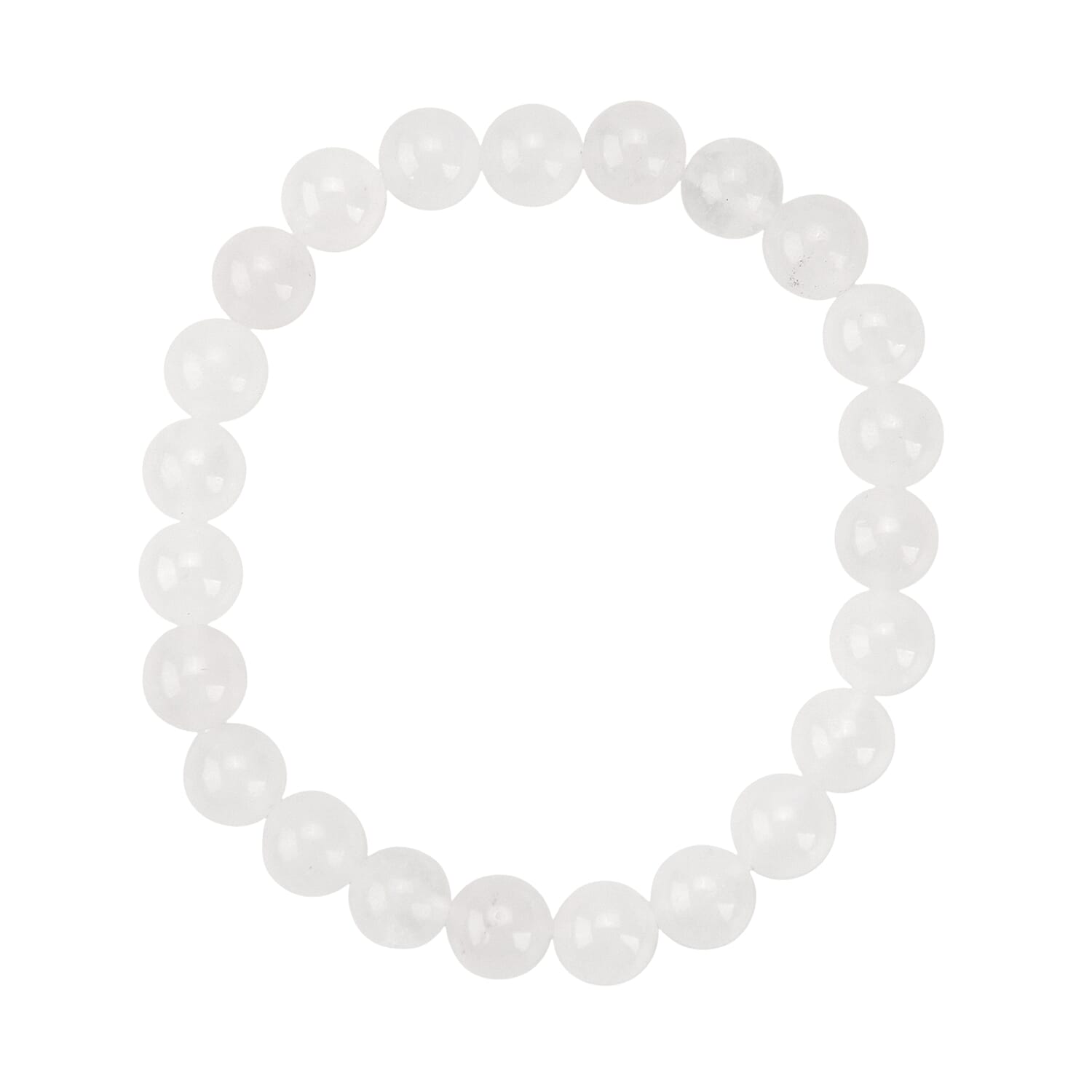 80 Genuine Gemstone Frame Collection with Stretchable Bracelet - Clear Quartz