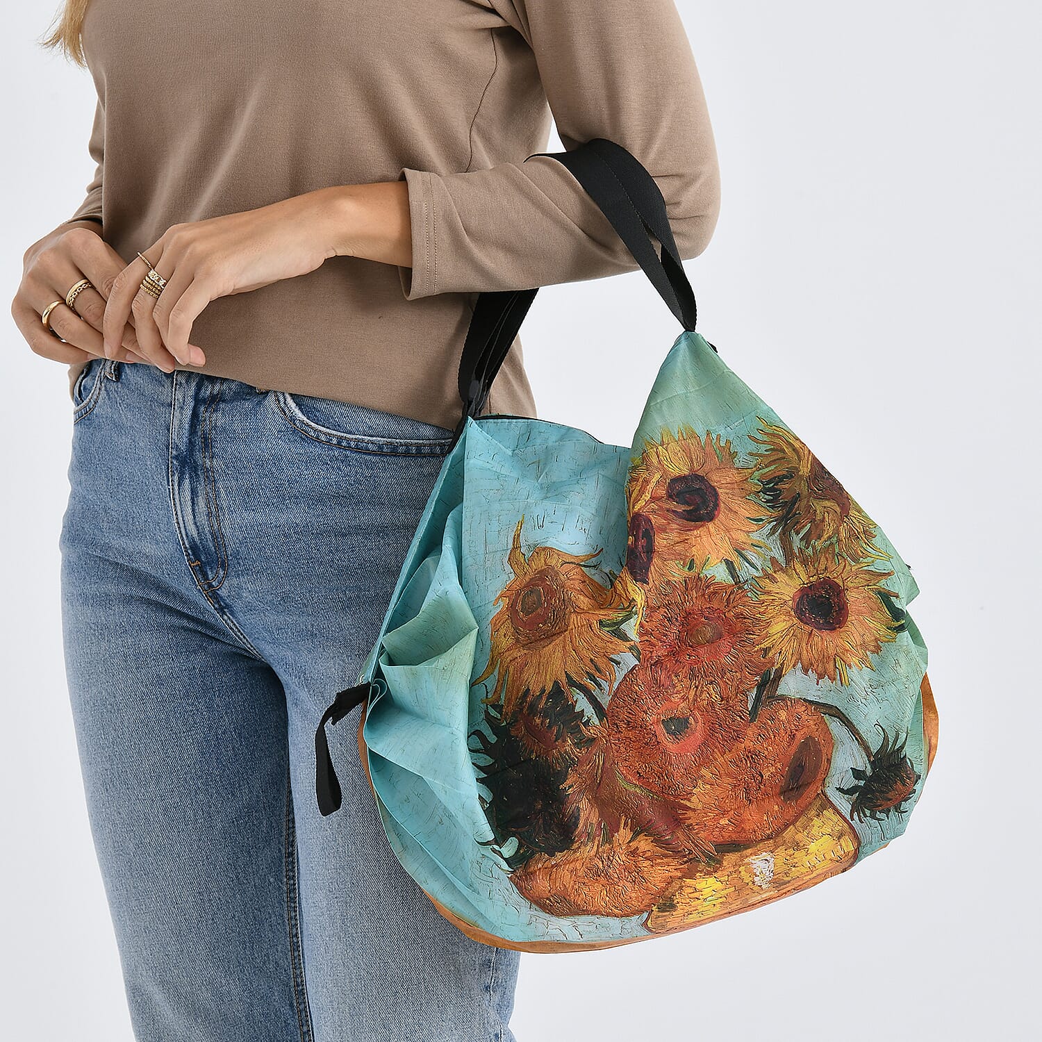 PU Printed Wallet (Size 20x11x2 cm) - Light Blue