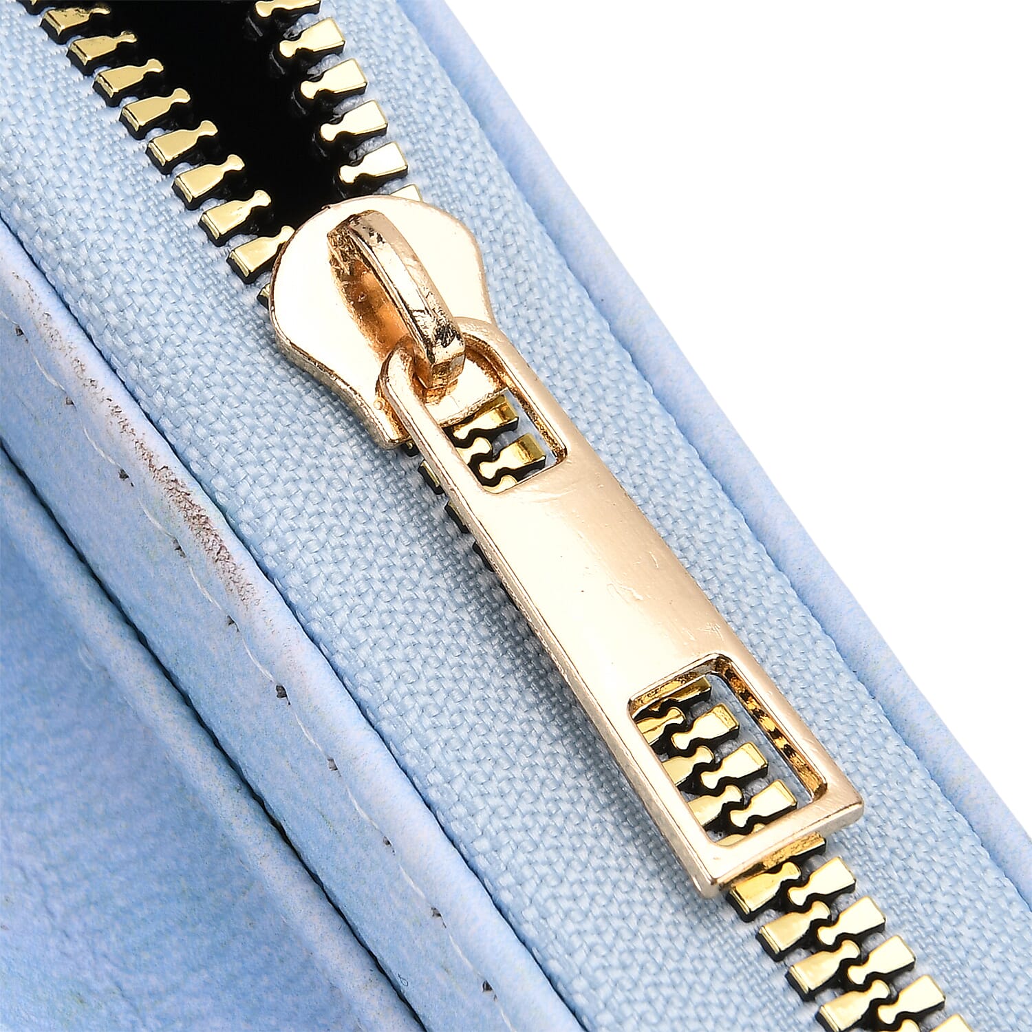 PU Printed Wallet (Size 20x11x2 cm) - Light Blue