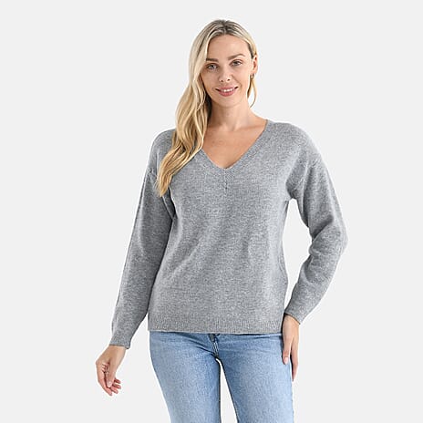 Maisi V-neck knitted jumper