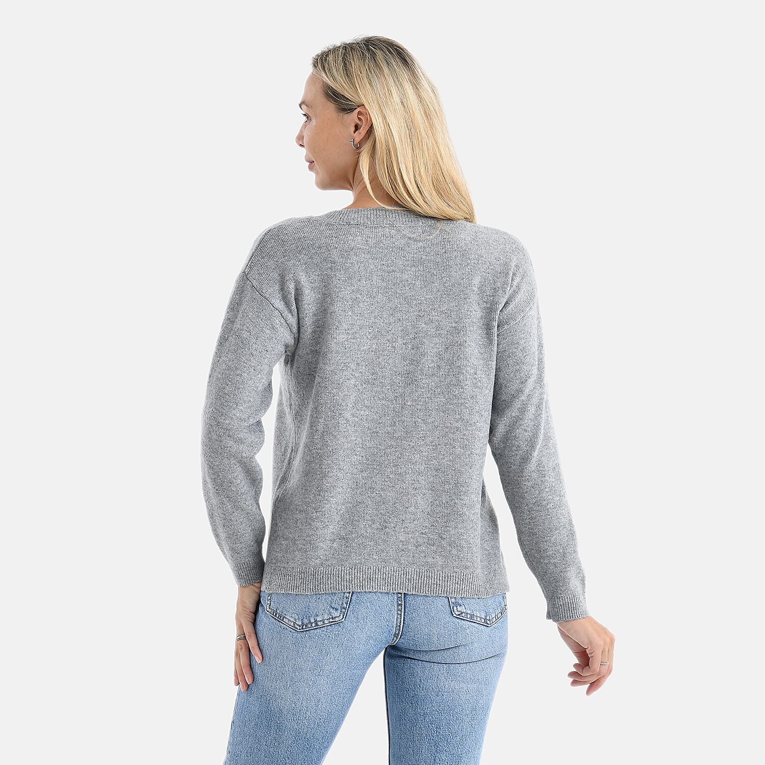 Maisi V-neck knitted jumper