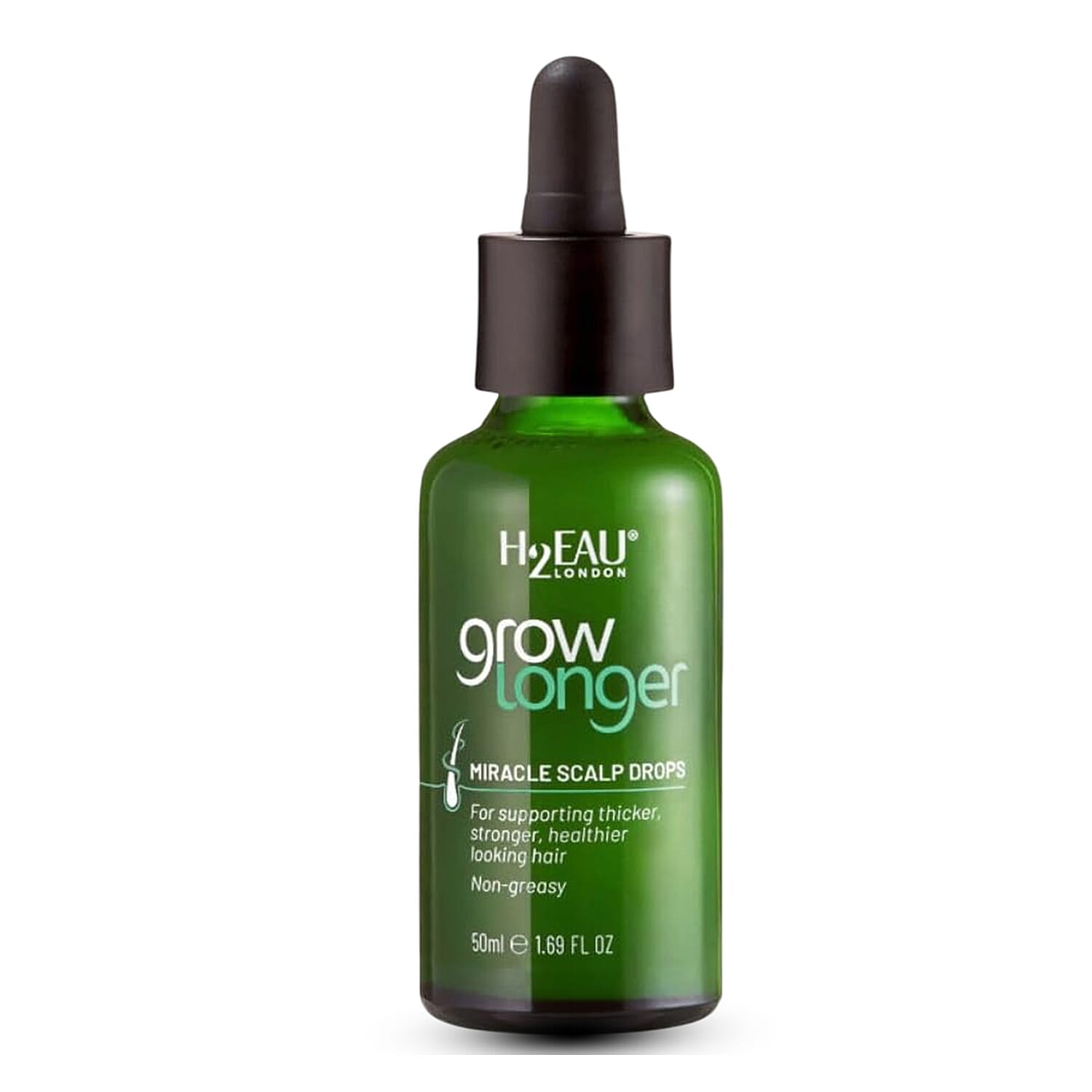 H2EAU London Grow Longer Miracle Scalp Drops - 50ml