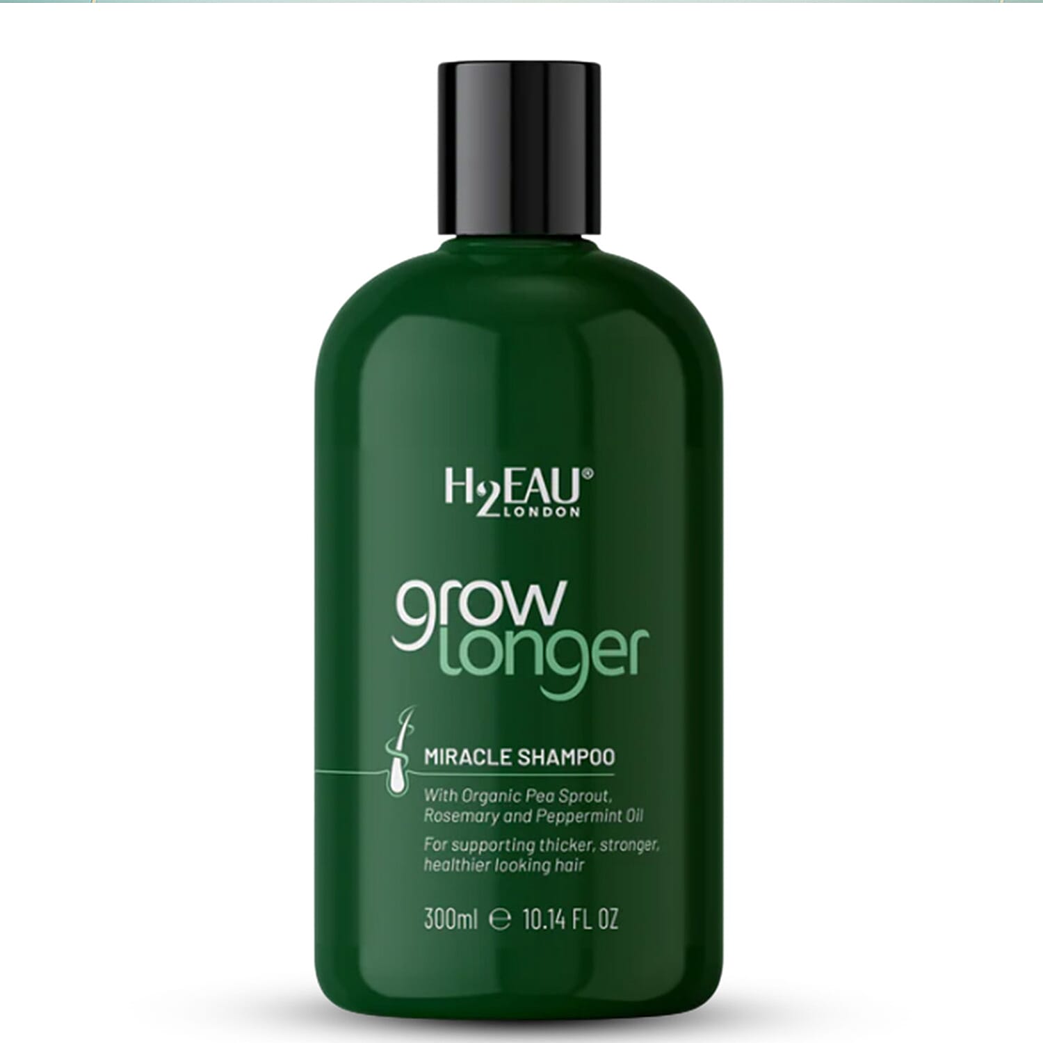 H2EAU London Grow Longer Miracle Shampoo - 300ml
