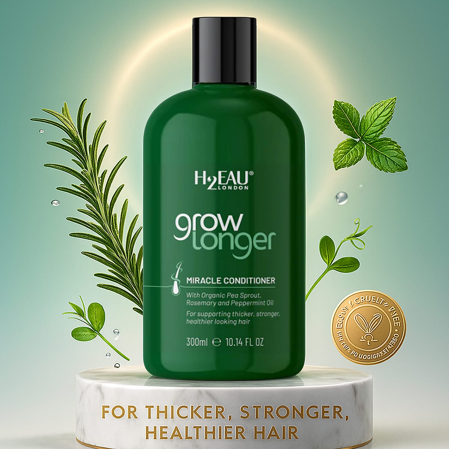 H2EAU London Grow Longer Miracle Conditioner - 300ml