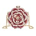 CLOSE OUT DEAL - Crystellia Lily Floral Premium Austrian Crystal Clutch Bag - Red