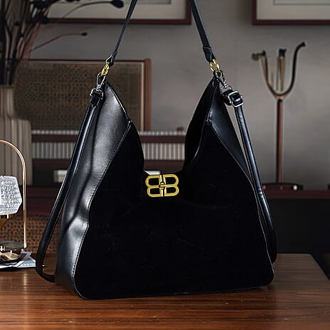 Closeout Deal - Designer Inspired Tote Bag - Black