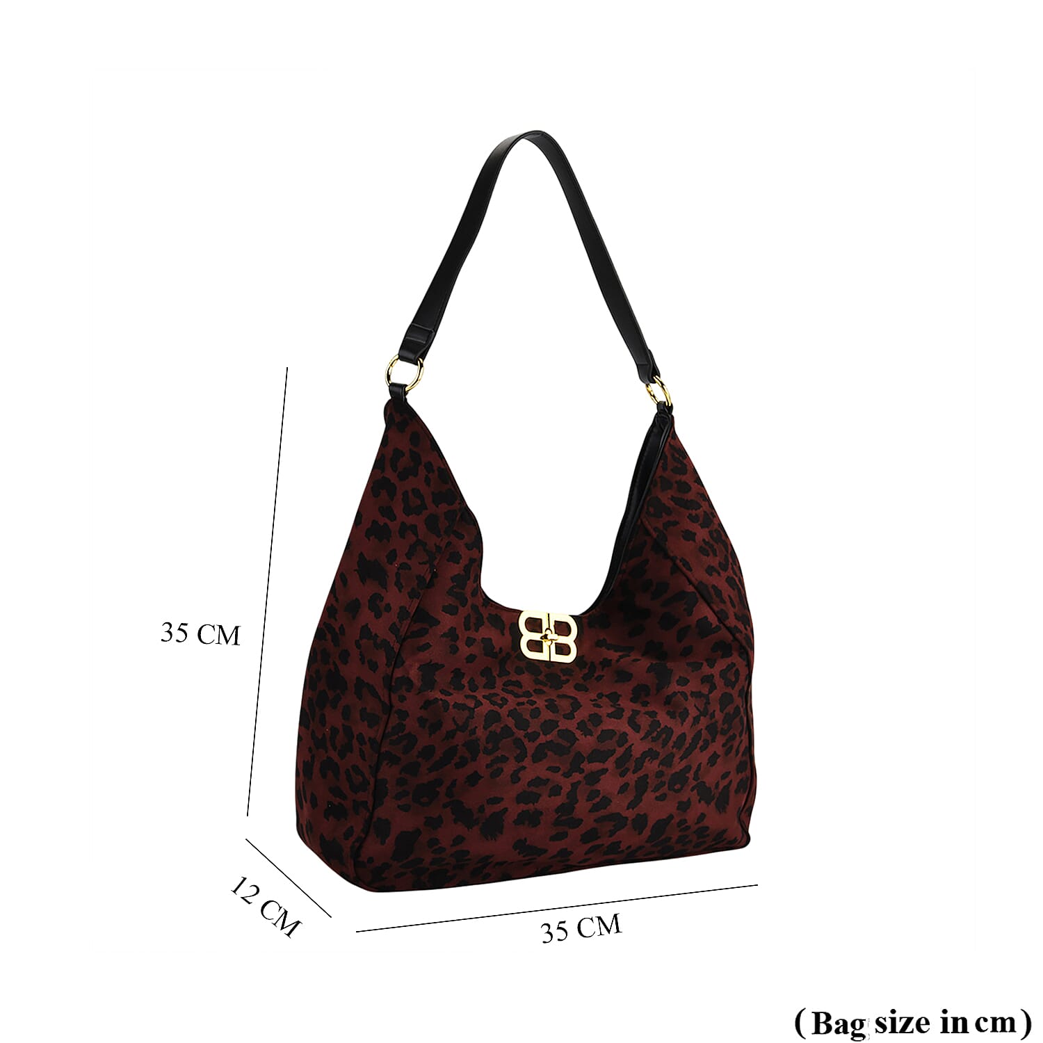 Closeout Deal - Designer Inspired Tote Bag - Burgundy