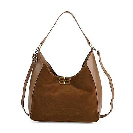 Closeout Deal - Designer Inspired Tote Bag - Brown