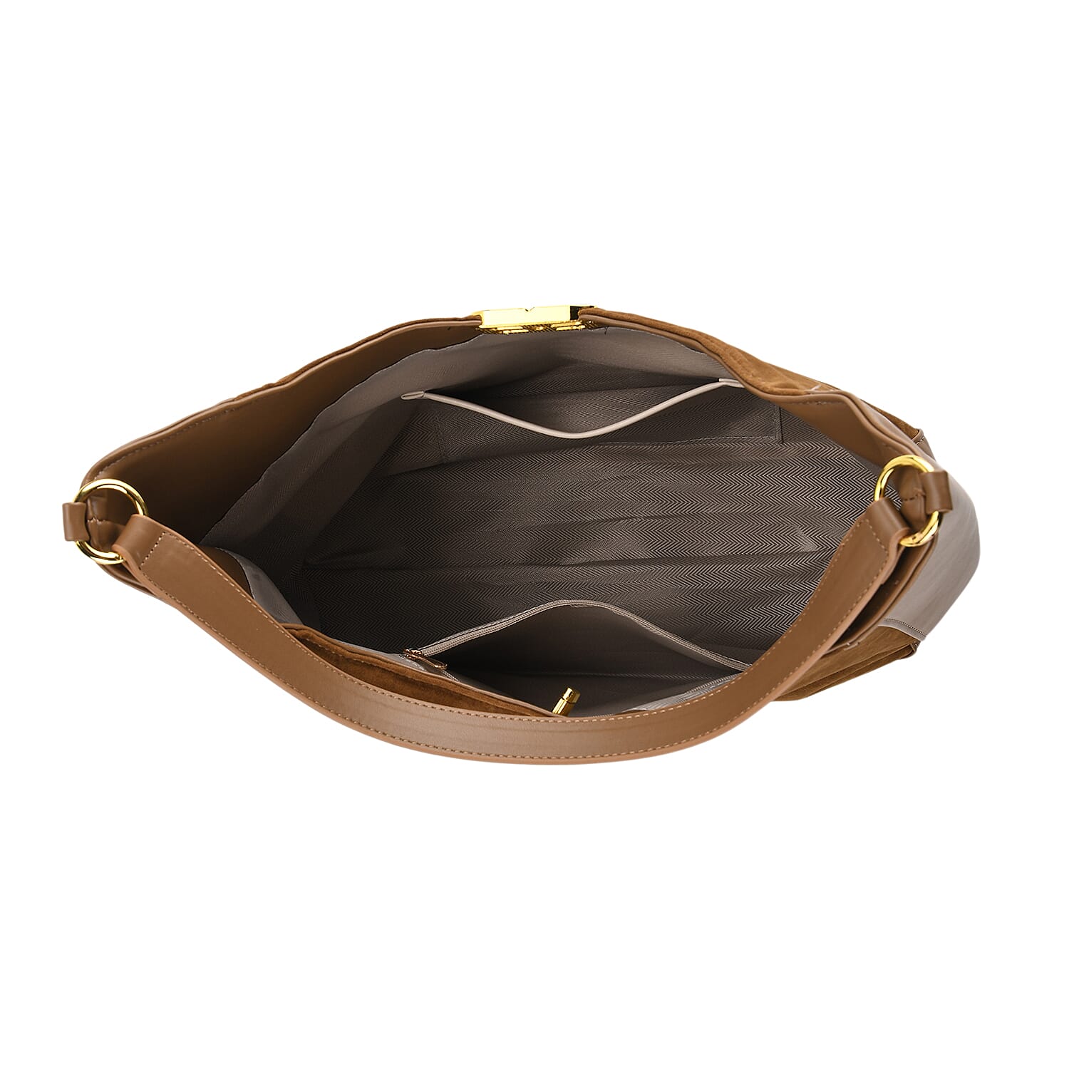 Closeout Deal - Designer Inspired Tote Bag - Brown