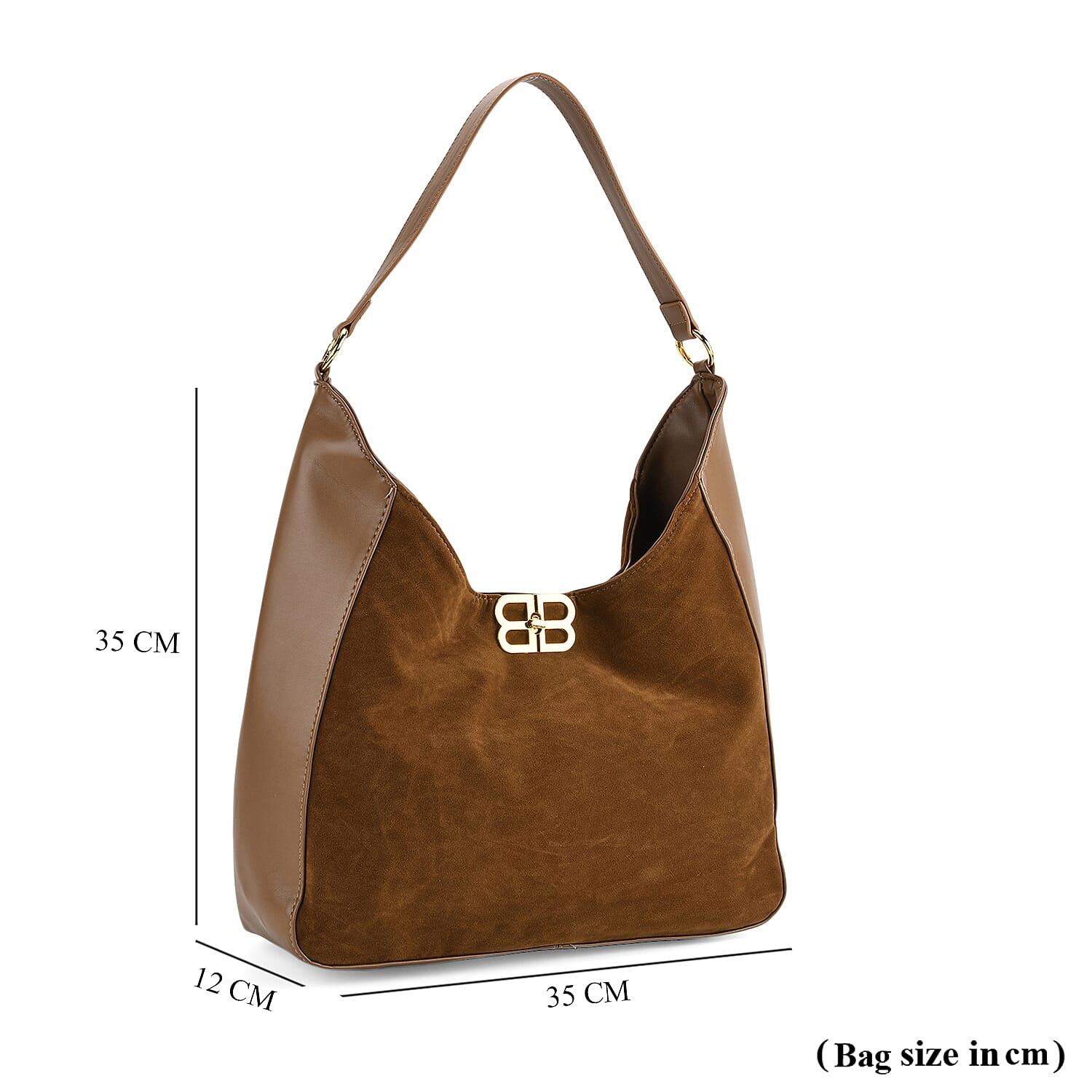 Closeout Deal - Designer Inspired Tote Bag - Brown