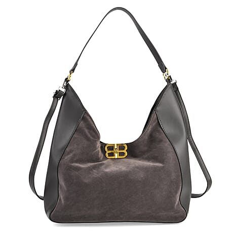 Closeout Deal - Designer Inspired Tote Bag - Grey