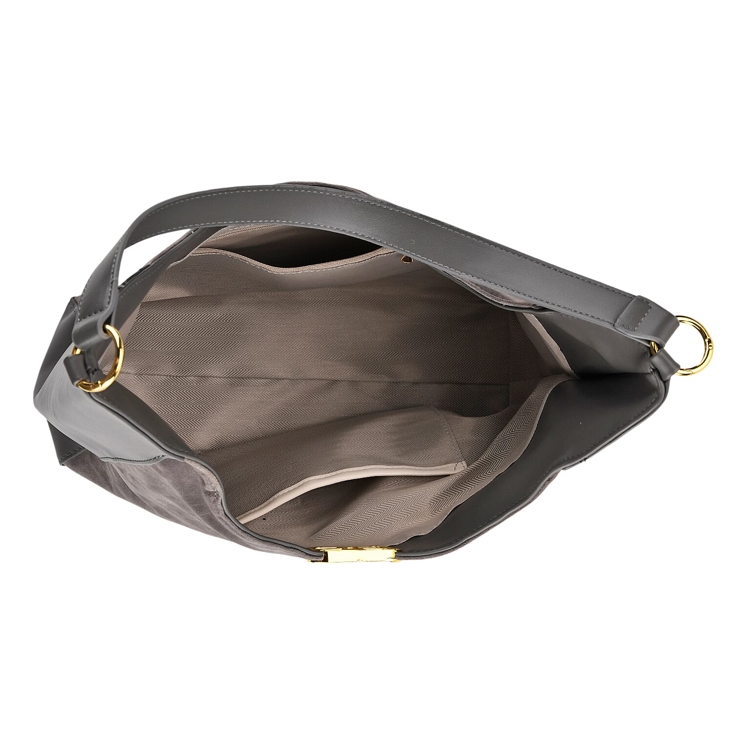 Closeout Deal - Designer Inspired Tote Bag - Grey