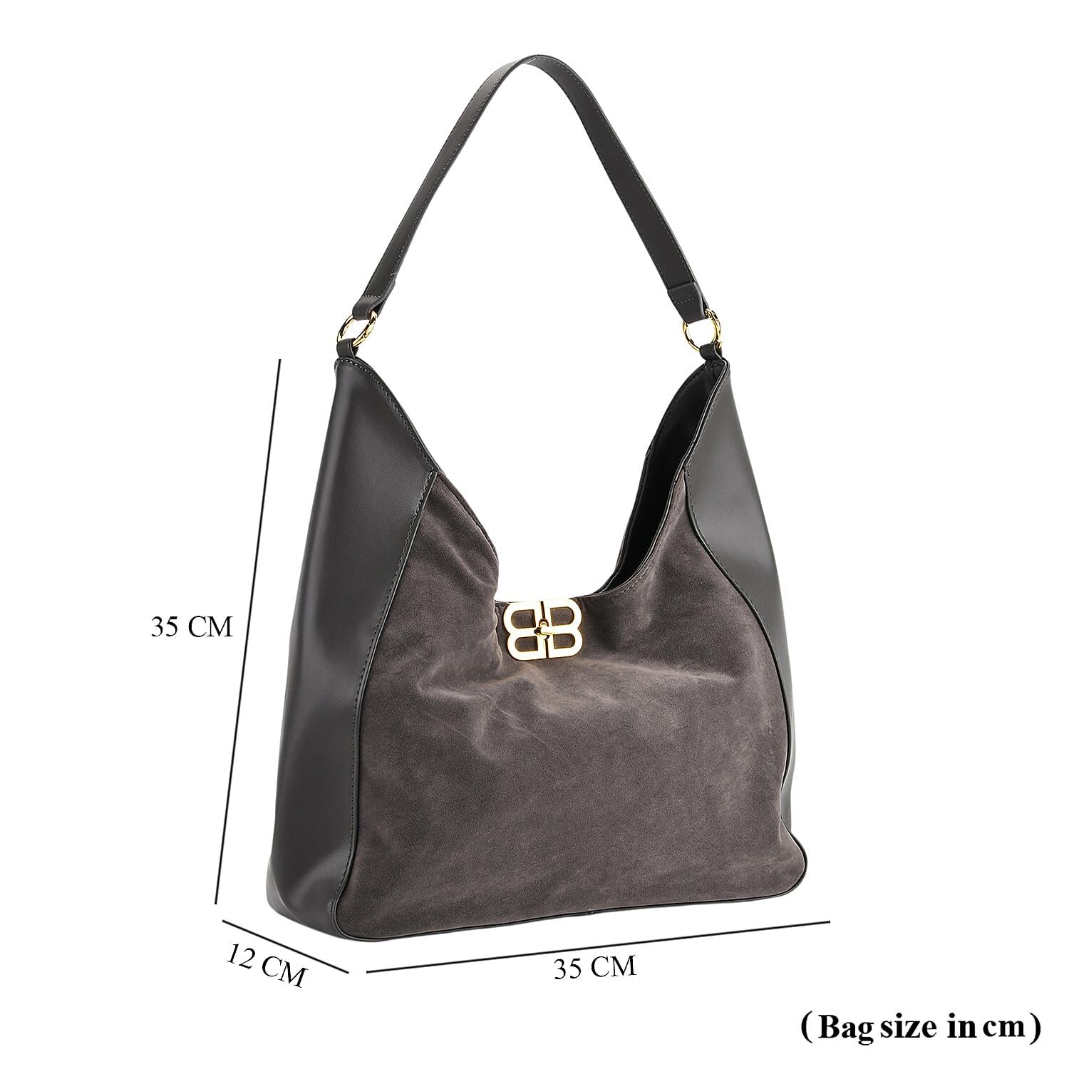 Closeout Deal - Designer Inspired Tote Bag - Grey