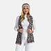 Styled By 2 Piece Scarf and Hat (One Size) - Black - White