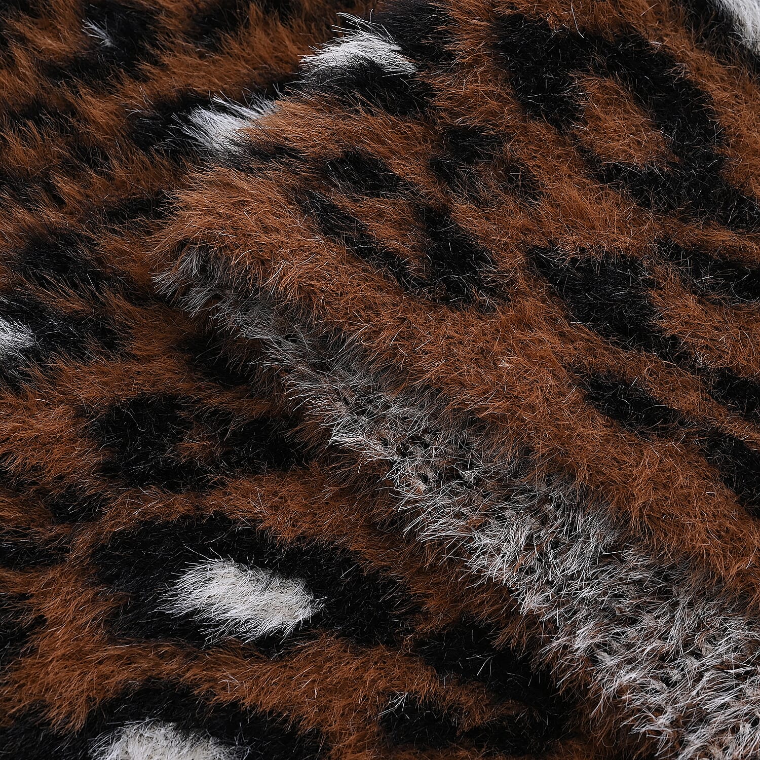 Styled By 2 Piece Leopard Print Scarf and Hat (One Size) - Coffee