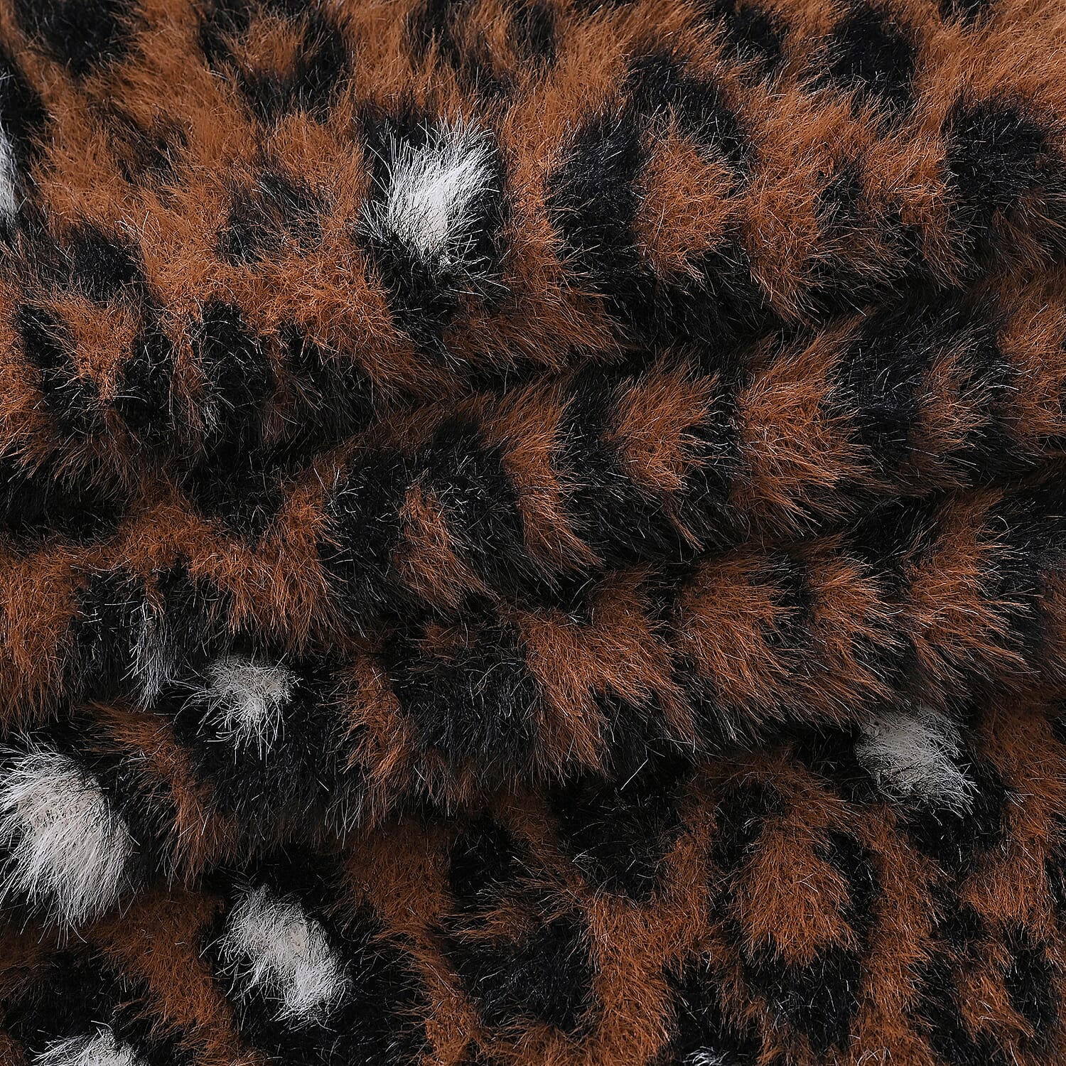 Styled By 2 Piece Leopard Print Scarf and Hat (One Size) - Coffee