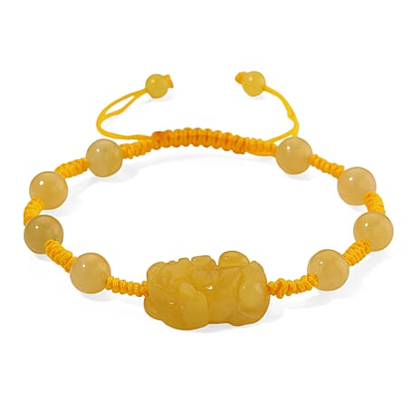 Honey Jade Pixiu Bracelet (Size 6 - 9.5 Adjustable) 60.00 Ct.