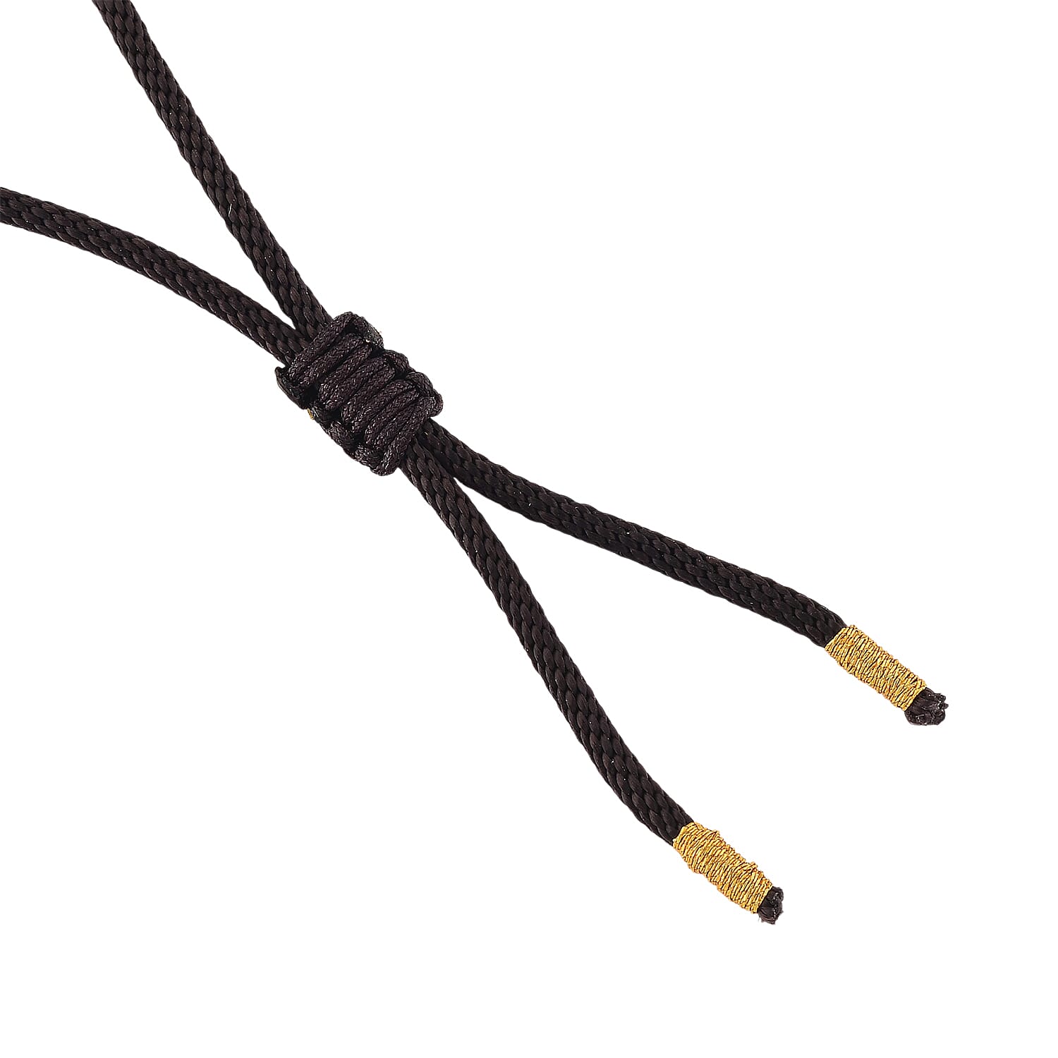 Honey Jade Flower Embossed Necklace with Cotton Thread (Size 26 Adjustable)