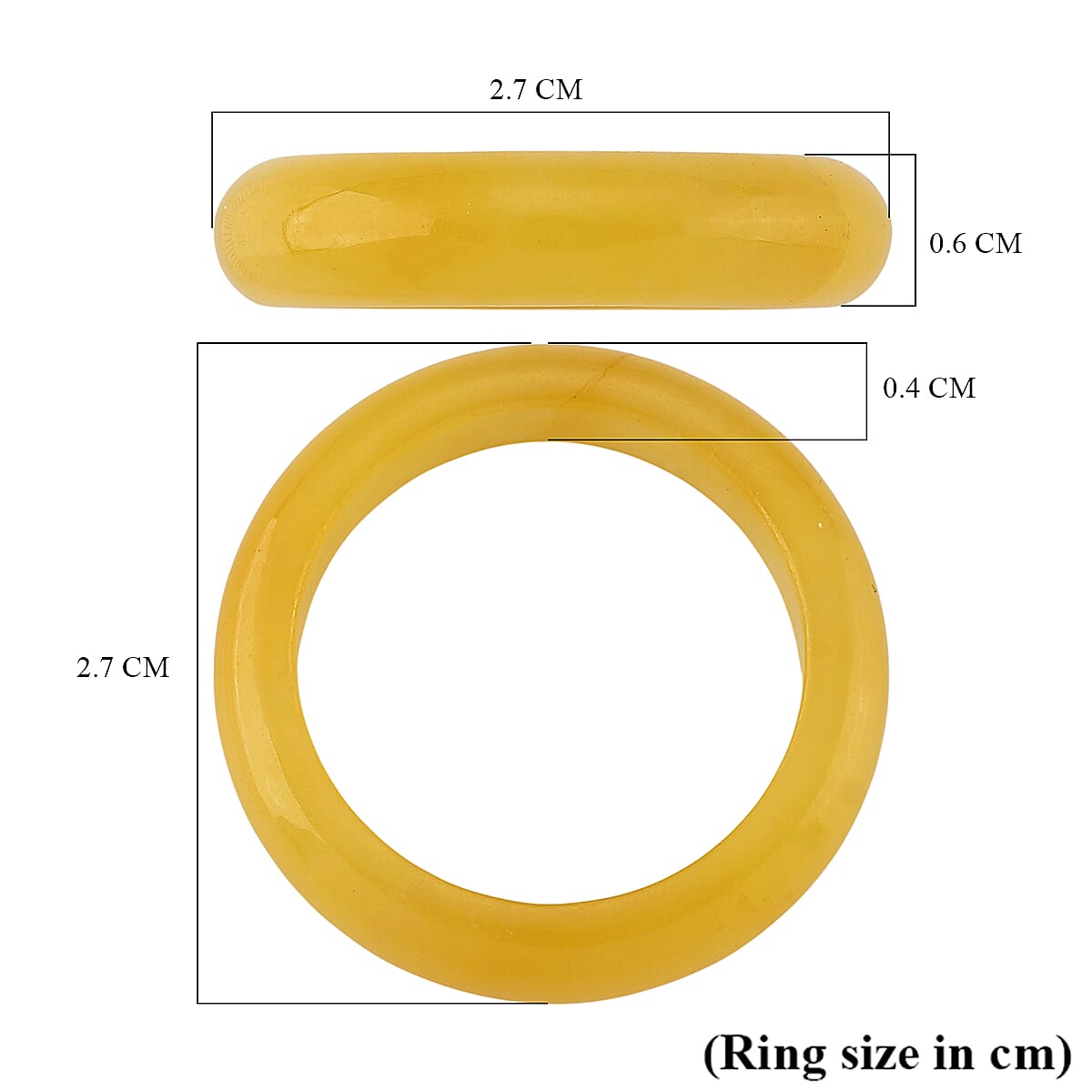 Honey Jadeite Jade  Band Ring 15.00 Ct.