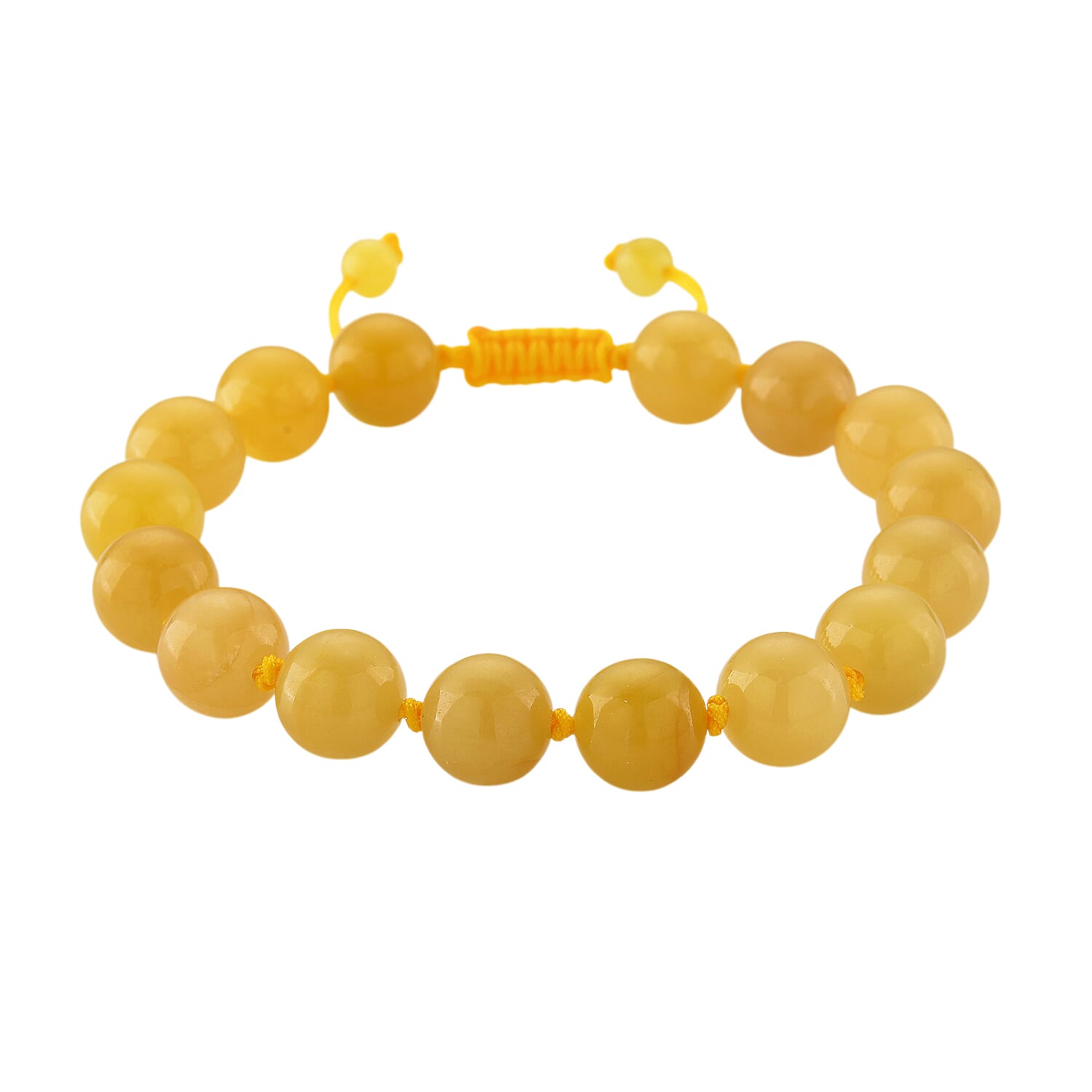 Honey Jade Stone Bracelet (Size 6 - 9.5 Adjustable) 170.00 Ct.