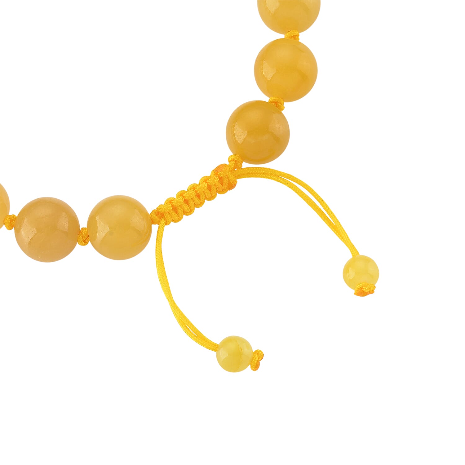 Honey Jade Stone Bracelet (Size 6 - 9.5 Adjustable) 170.00 Ct.