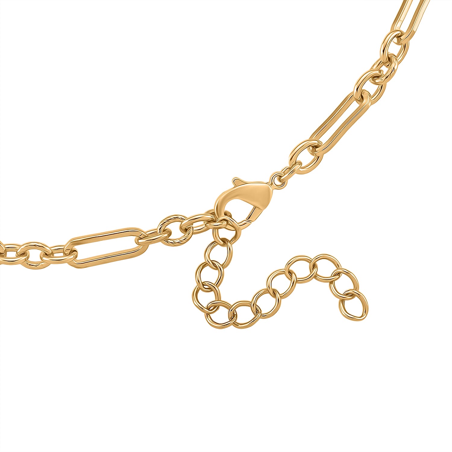 Austrian White Crystal Starburst Necklace (Size 19.5 - 2 Ext) in Yellow Gold Plated