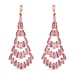 Boutique Collection - Austrian White Crystal Dangling Earrings in White Gold Plated