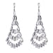 Boutique Collection - Austrian White Crystal Dangling Earrings in White Gold Plated