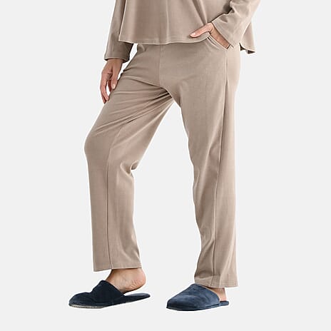 - Maisi Casual Trouser (Size M) - Light Brown