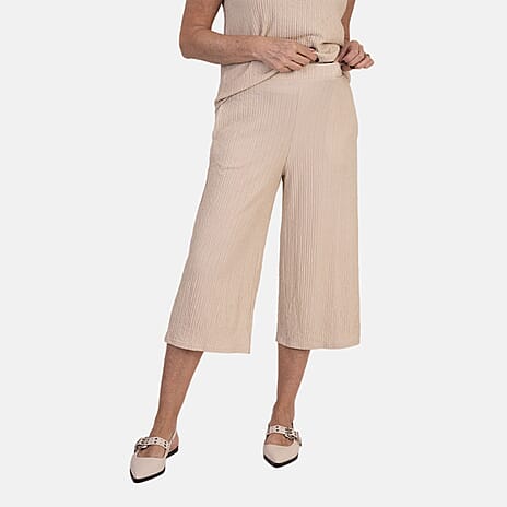 - Maisi Textured Culotte (Size S, 8-10) - Cream