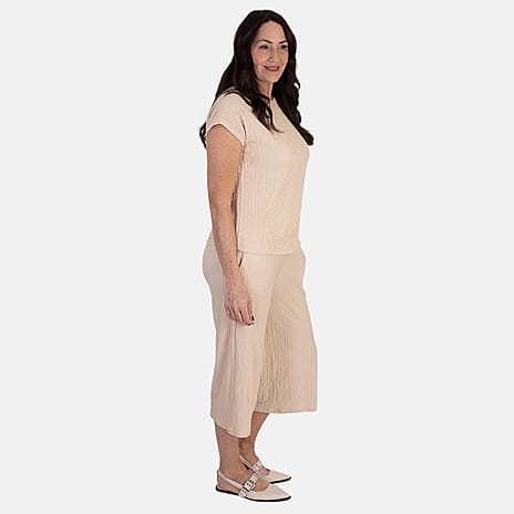 - Maisi Textured Culotte (Size XL, 20-22) - Cream
