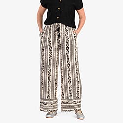 & Maisi Casual Printed Wide Leg Trouser