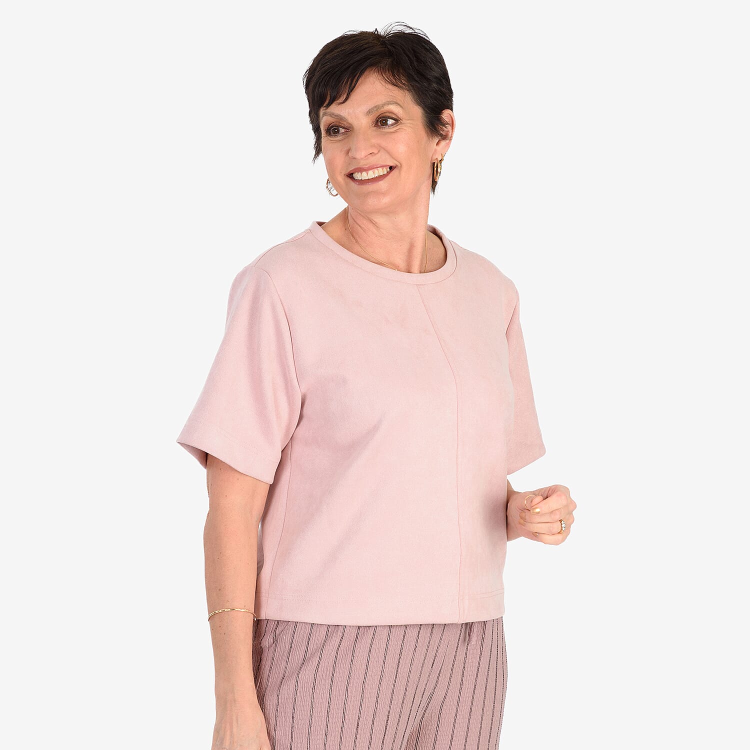 & Maisi Suede Feel Casual T-shirt