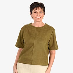 & Maisi Suede Feel Casual T-shirt