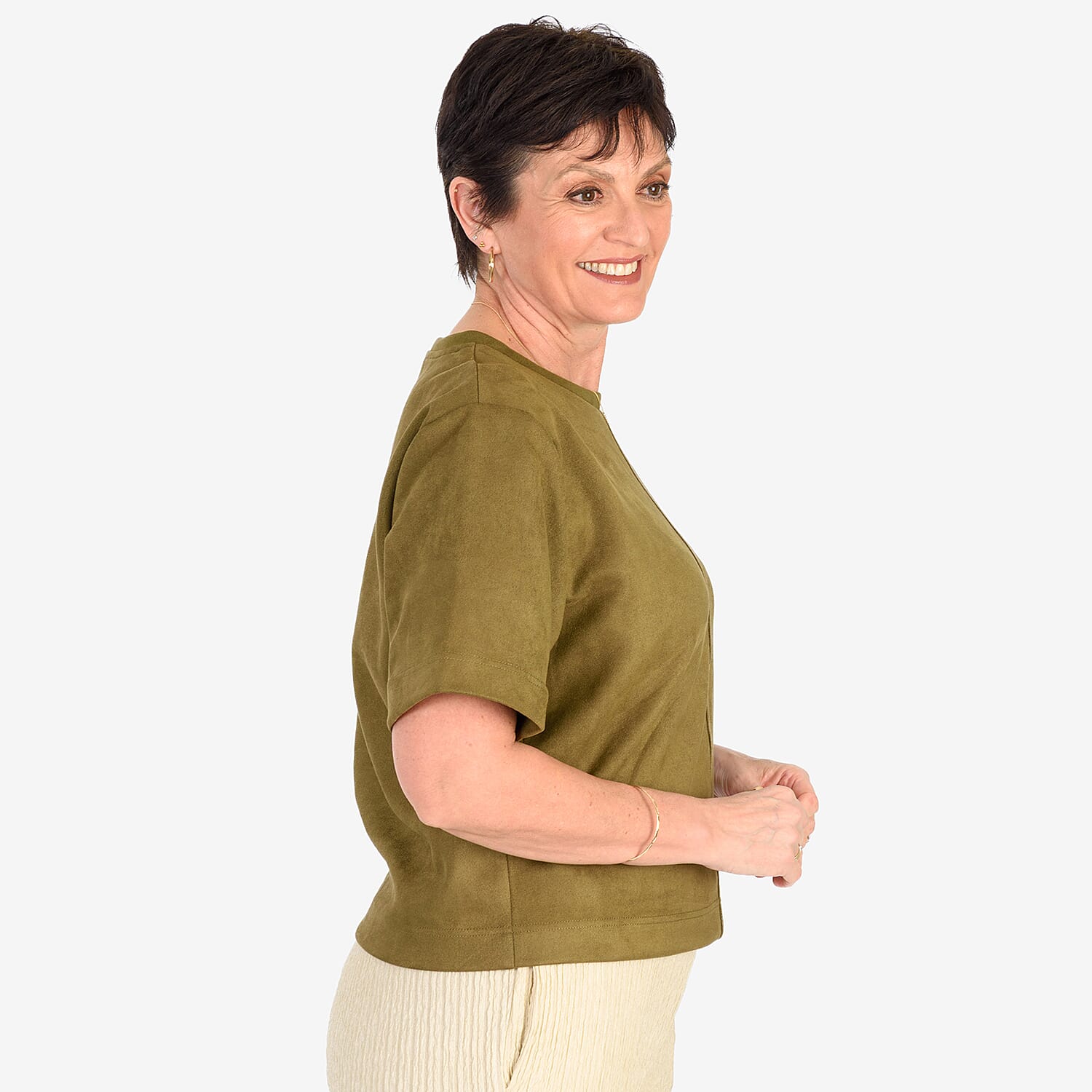 & Maisi Suede Feel Casual T-shirt