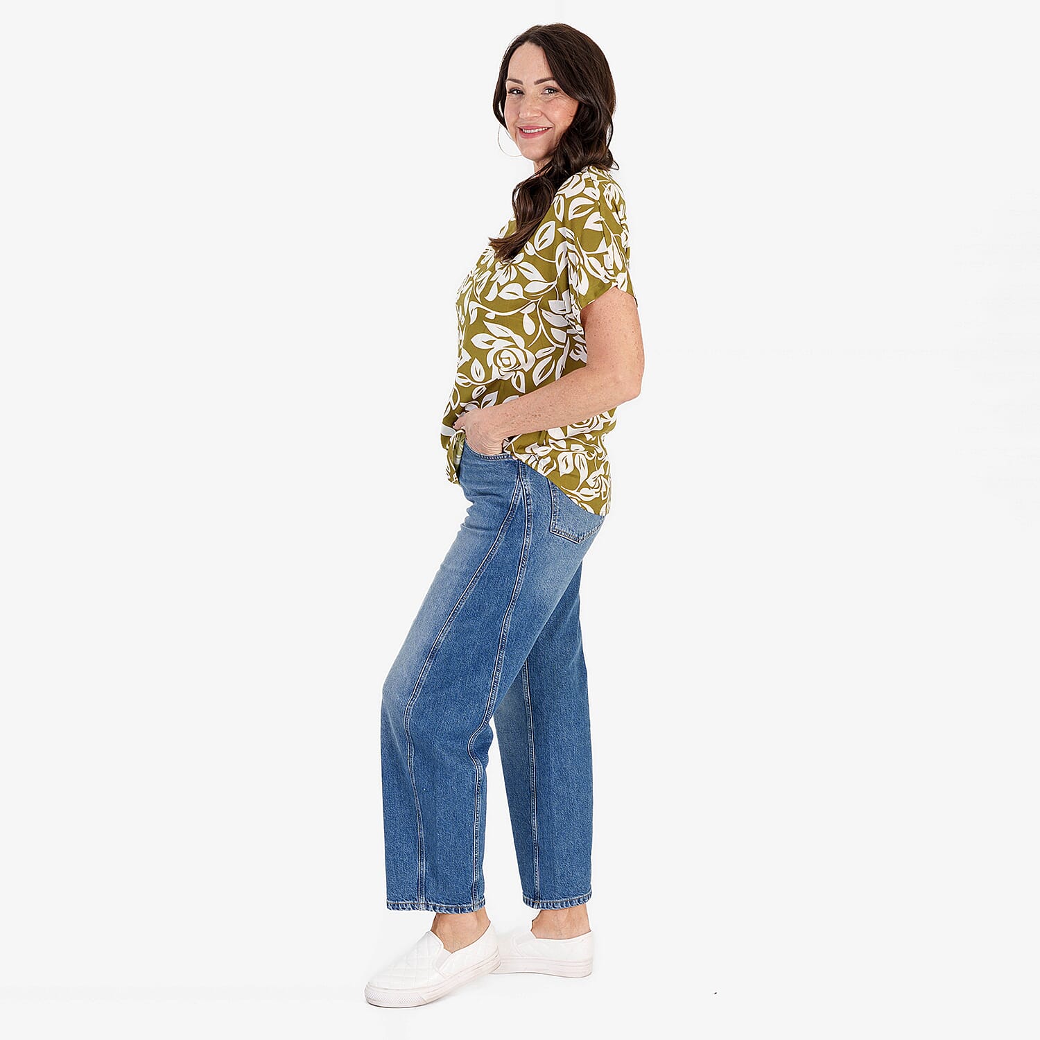& Maisi Printed Casual Top